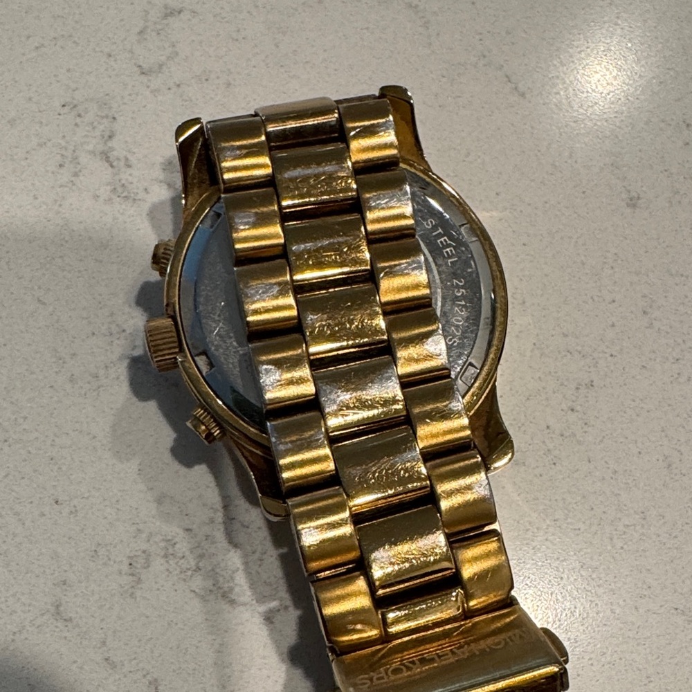 Michael Kors Gold Chronograph Watch - Picture 2 of 6